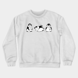 Winter Penguins with scarves Crewneck Sweatshirt